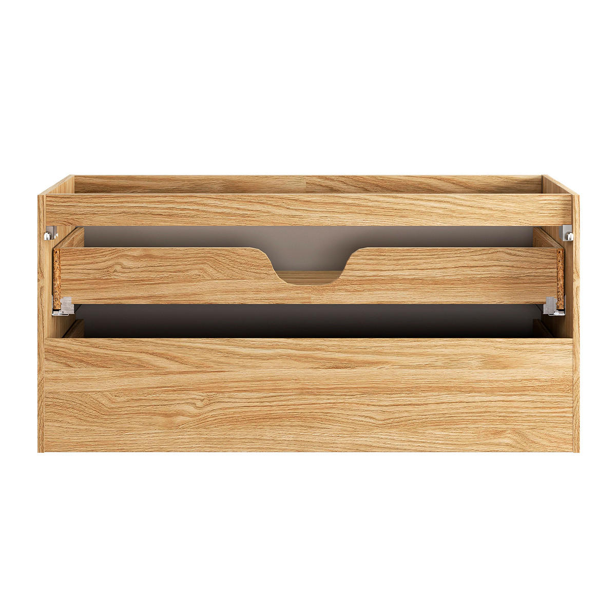 WASCHTISCH 120cm Elora Beige und Holz - Braun, Holzwerkstoff (120/57/46cm) - Petits-meubles