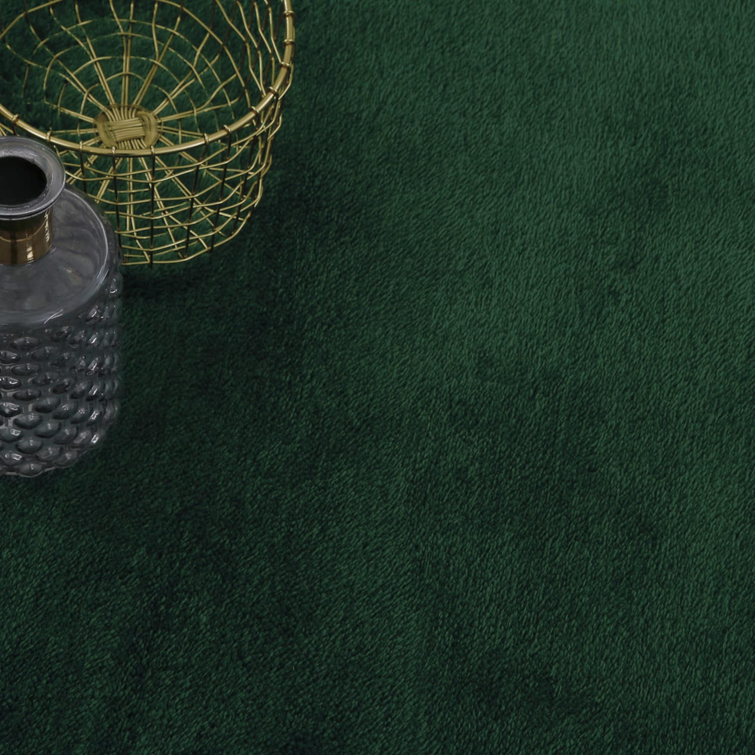 TEPPICH Kurzflor waschbar Unifarben Wohnzimmer schmutzabweisend Grün Läufer 60x100 - Grün, Textil (60/100cm) - KADIMA DESIGN