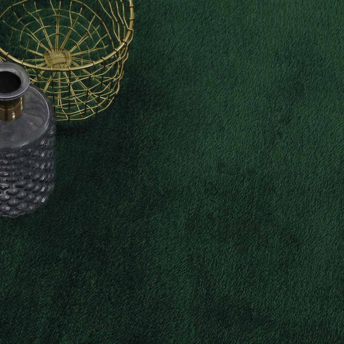 TEPPICH Kurzflor waschbar Unifarben Wohnzimmer schmutzabweisend Grün Rechteckig 160x220 - Grün, Textil (160/220cm) - KADIMA DESIGN