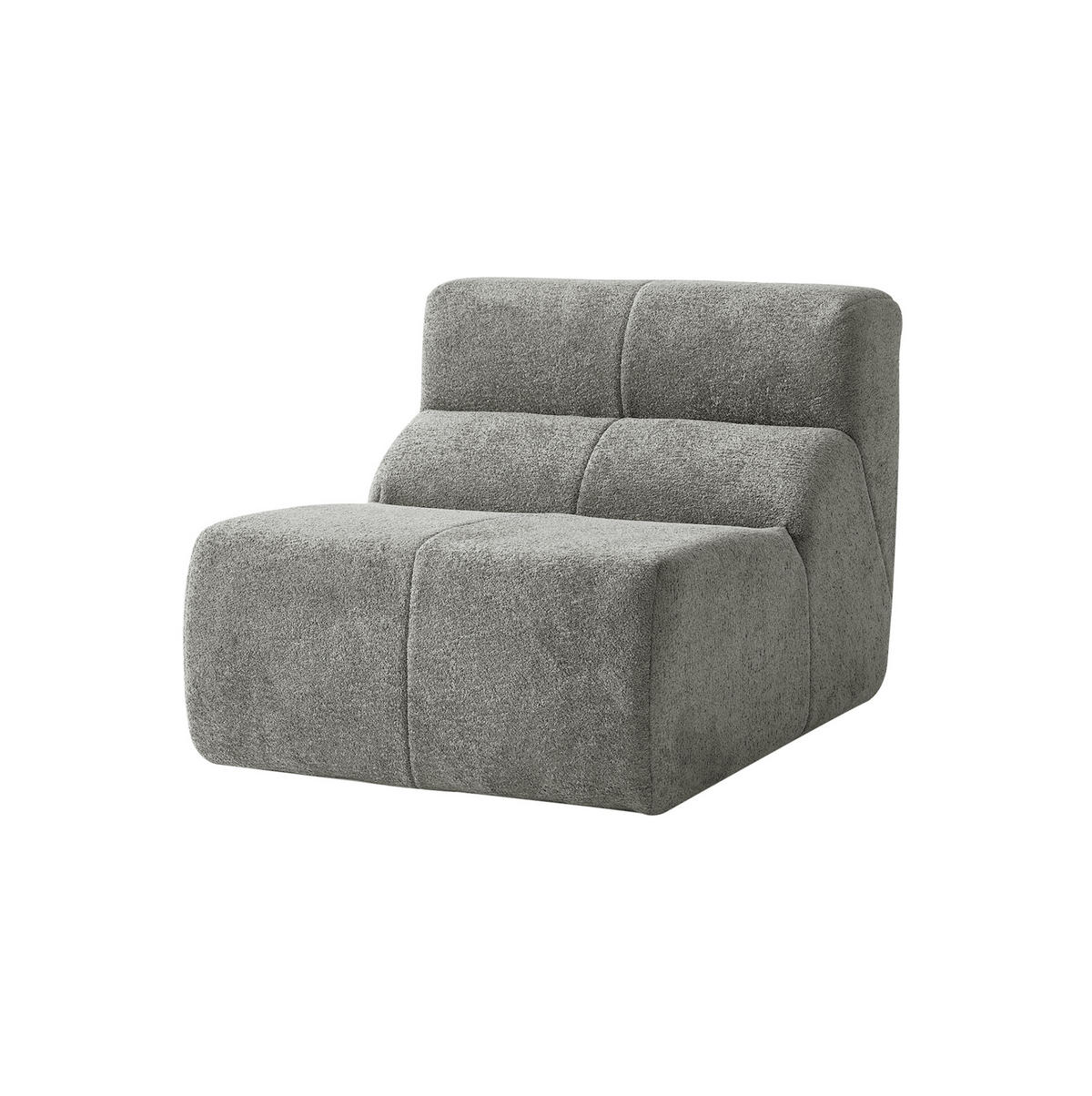 SESSEL Samtstoff komprimiert ergonomisch 94/110/79 cm Hellgrau - Hellgrau, Textil (110/79/94cm) - Redom