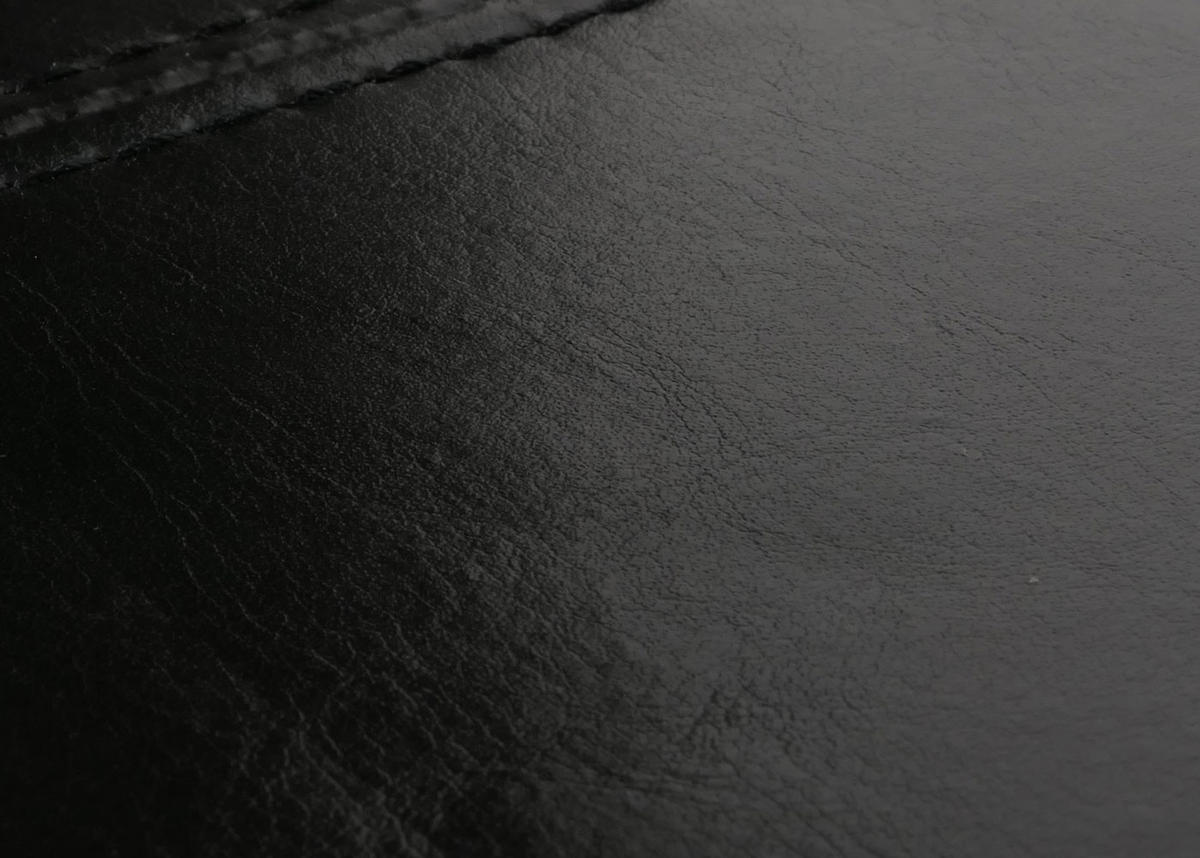 SITZBANK MIT AUFBEWAHRUNG Schwarz - Schwarz, Leder (112/45/45cm) - MCW