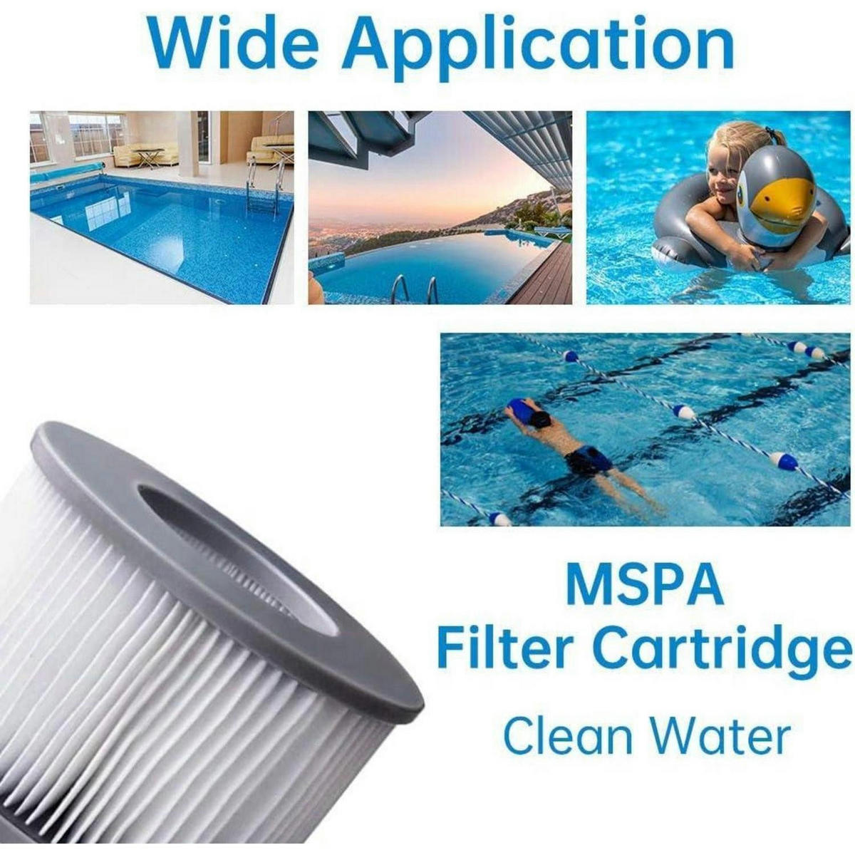FILTERKARTUSCHEN 4er Set für Whirlpool MSPA ab 2020 - Grau, Kunststoff (7/6/11cm)