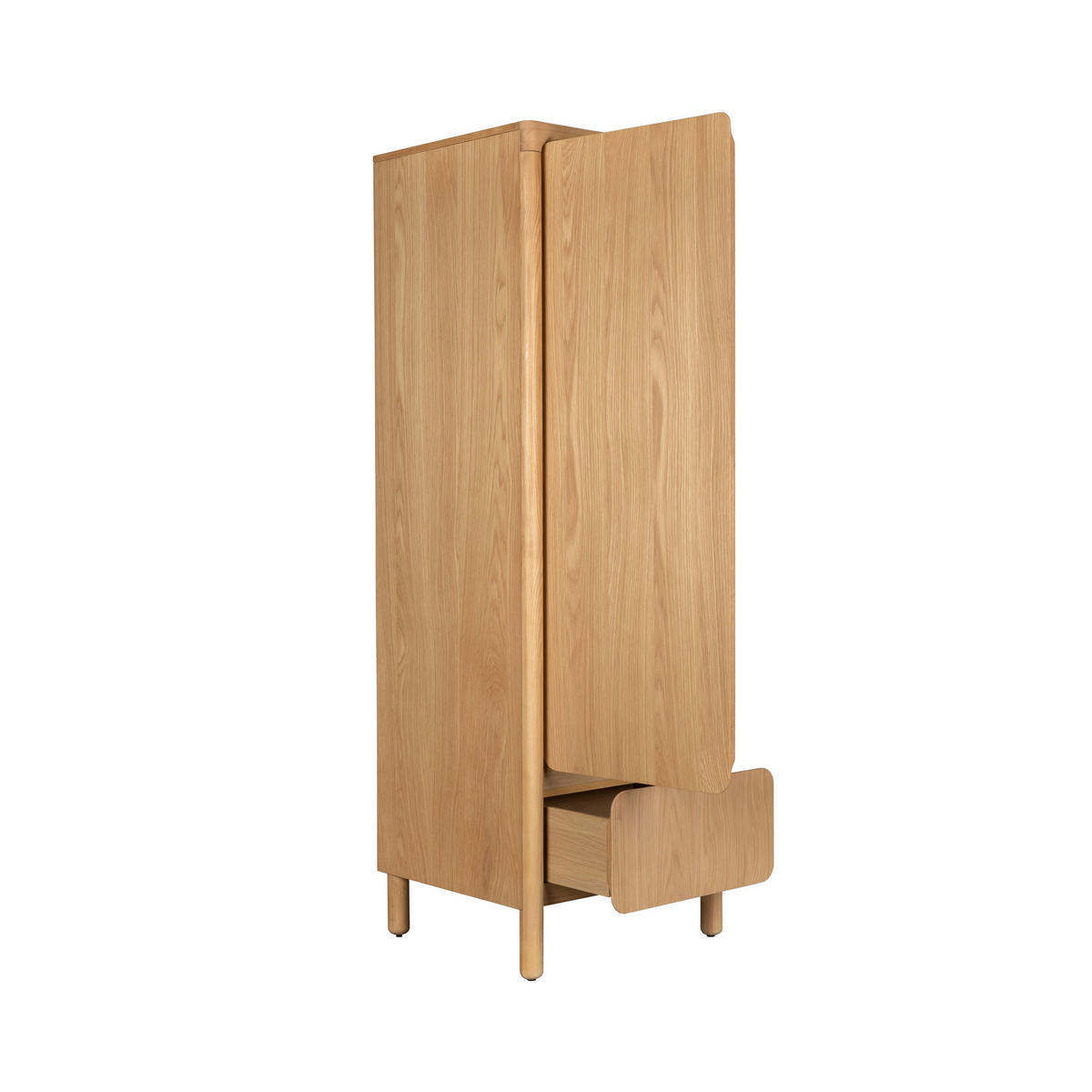 AUFBEWAHRUNGSSCHRANK Storm Natur - Naturfarben, Holz (60/180.5/55cm) - Zuiver