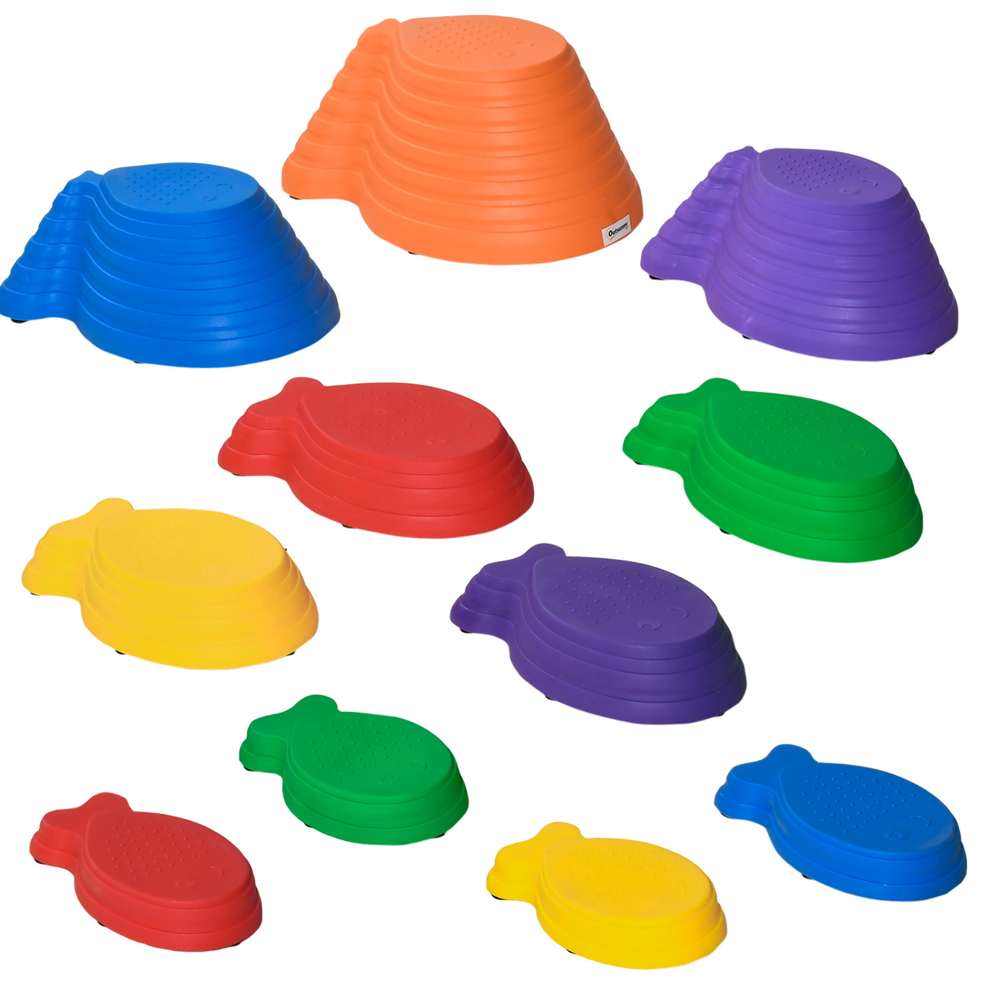 FLUSSSTEINE, PP, Mehrfarbig, 42L x 31B x 20H cm - Multicolor, Kunststoff (31/20/42cm) - Outsunny