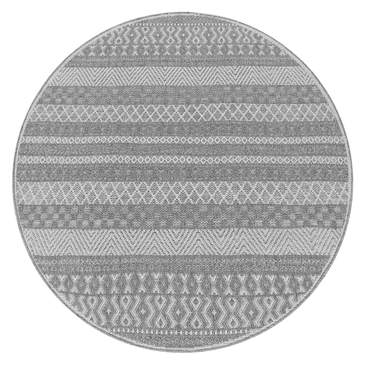 OUTDOORTEPPICH 160/160 cm Vermont 183 - Hellgrau, Kunststoff (160/160cm) - Paco Home