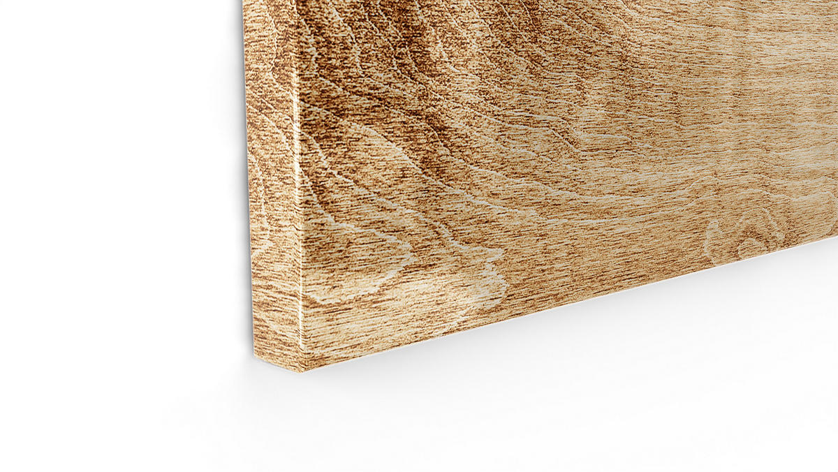 MAGNETTAFEL MetalBoard, MASSIVHOLZ 60×40 cm - Braun, Metall (60/40/1.8cm) - ALLboards