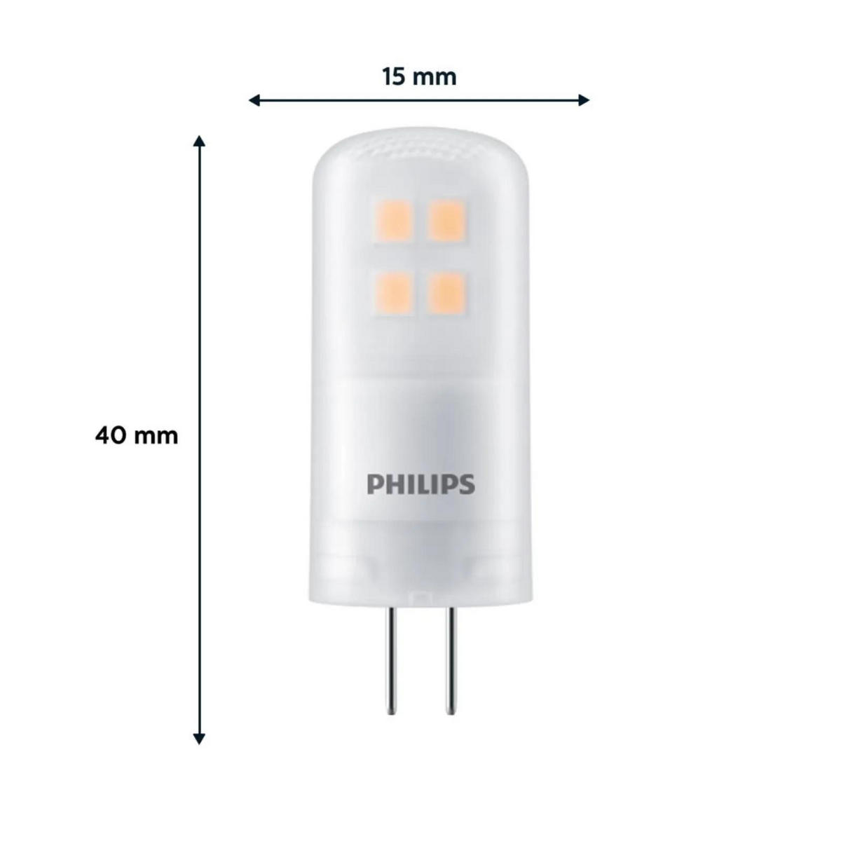 LEUCHTMITTEL Weiß - Weiß, Kunststoff (1.5/4cm) - Philips