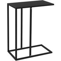 BEISTELLTISCH 46/26/60 cm in Schwarz aus Stahl in C-Form - Schwarz, Metall (26/46/60cm) - Flora Grace