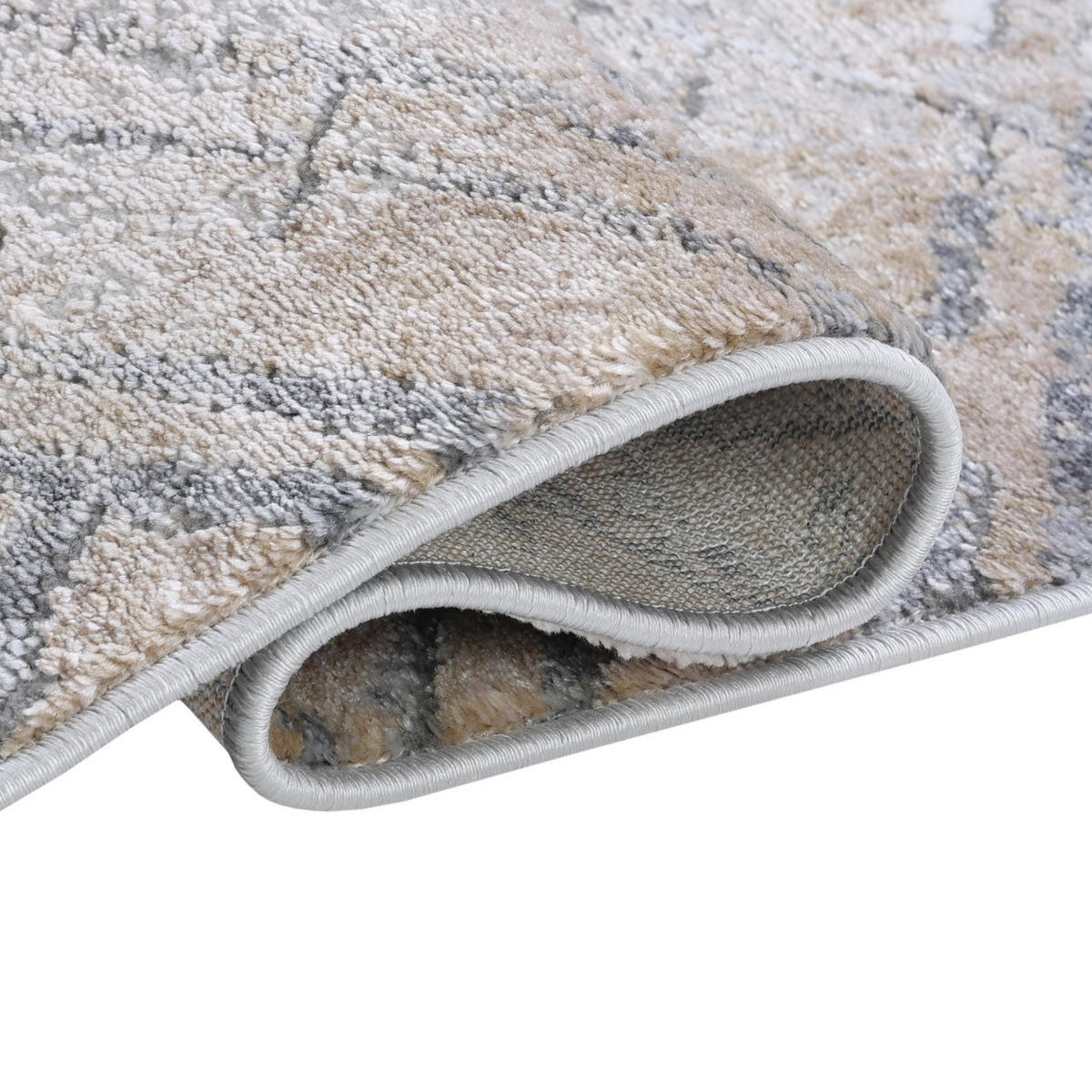 KOBEREC béžový grafitový krémový - 80 x 150 cm - sivohnedá, textil (80/150cm) - Mazovia