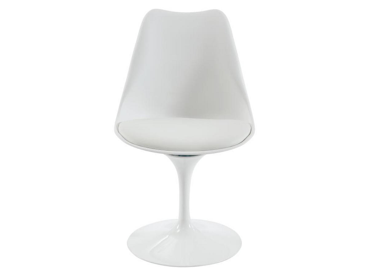 STUHL 2er-Set - Polypropylen & Metall - Weiß - XAFY - Weiß, Kunststoff (56.5/82/49cm) - Vente-Unique