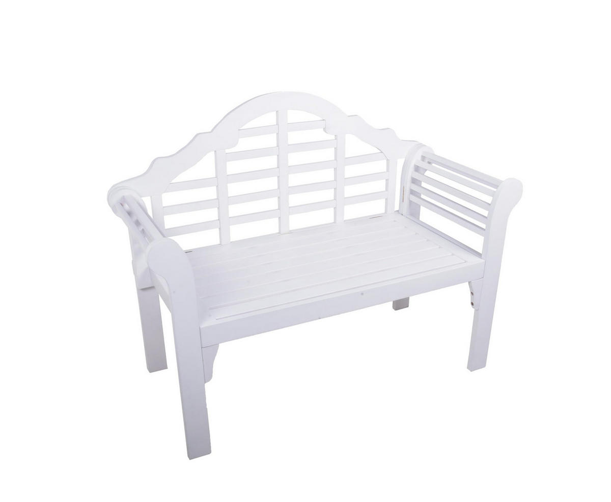 GARTENBANK Tampa Terrassenbank - Eukalyptusholzfarben, Holz (54/95/124cm) - DELUKE