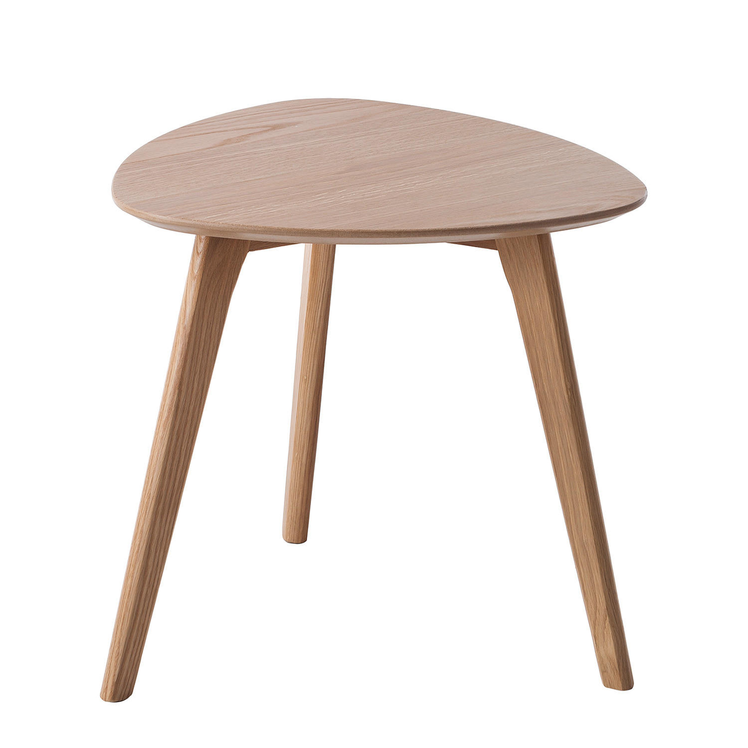 BEISTELLTISCH - Eiche teilmassiv - Eichefarben, Holz/Holzwerkstoff (48/48/45cm) - home24