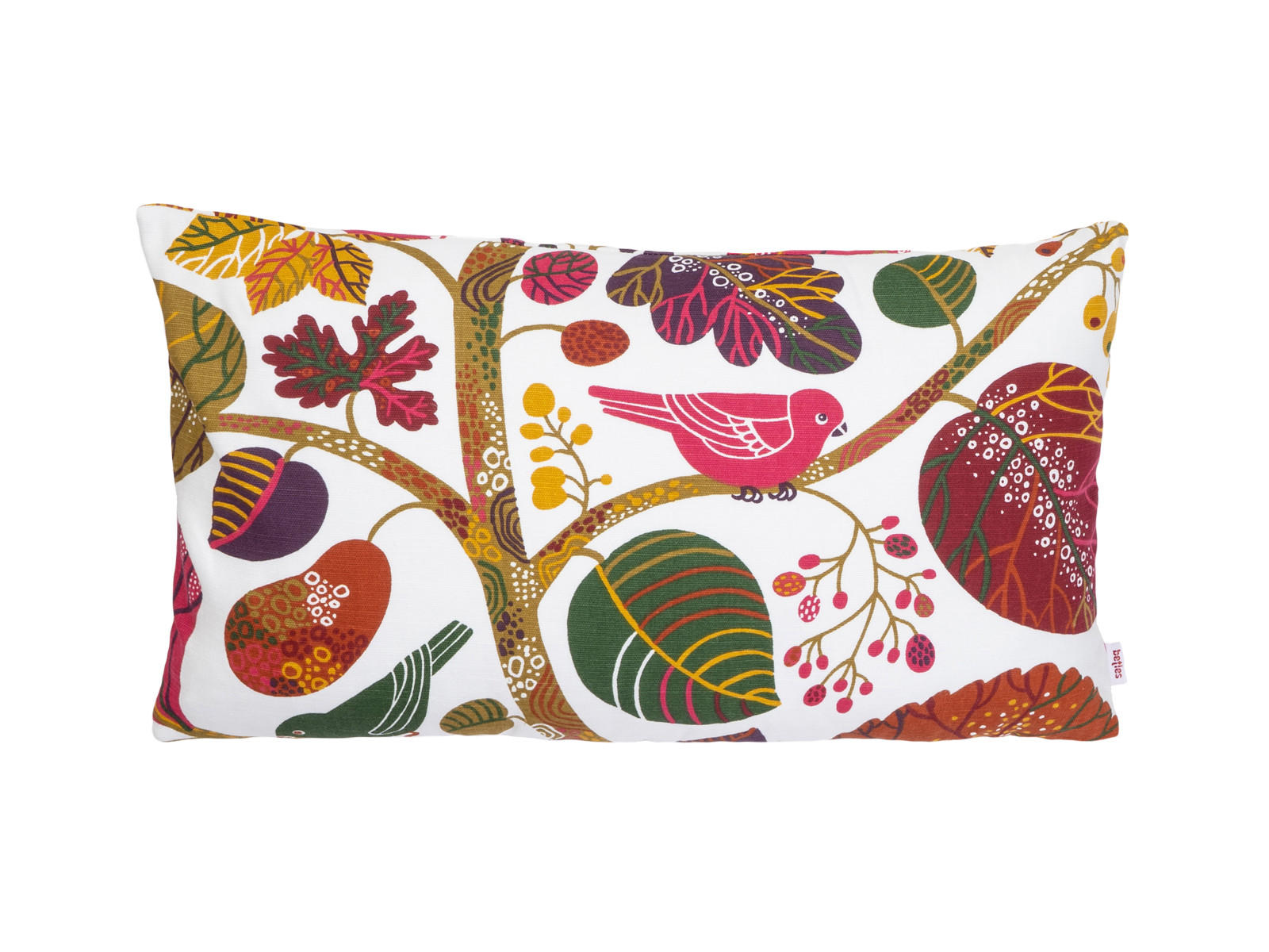 KISSENHÜLLE Zauberwald elfenbein-bunt Baumwolle 50/30 cm - Ecru/Multicolor, Textil (30/50cm) - beties Heimtextil