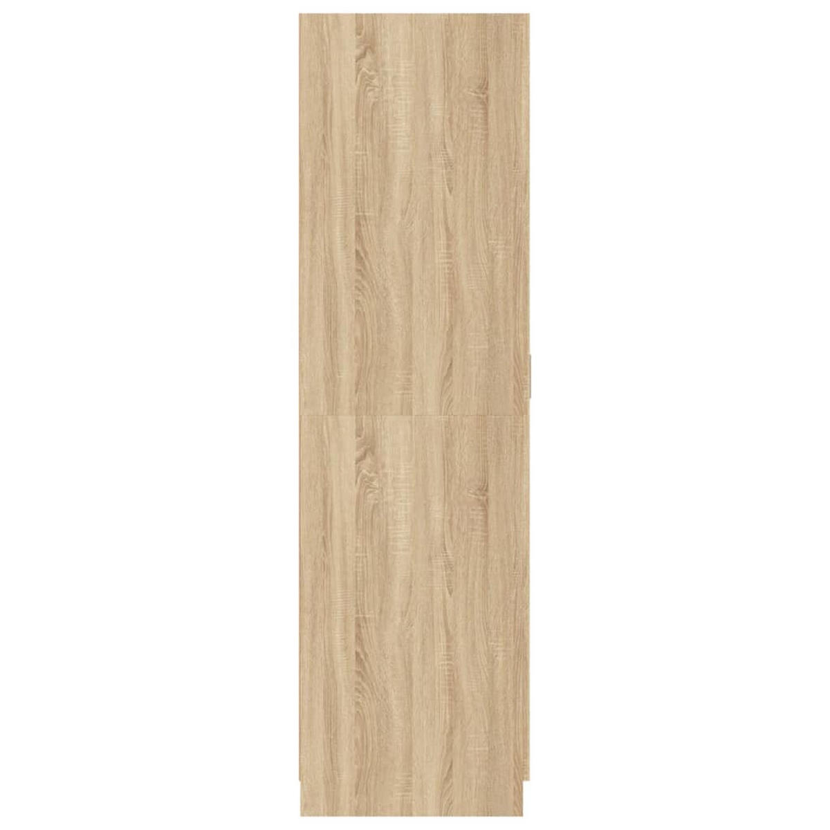 KLEIDERSCHRANK 2-Türig 80/52/180 cm aus Holzwerkstoff Sonoma-Eiche Dekor - Sonoma Eiche, Holz (80/180/52cm) - vidaXL