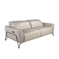 SOFA 3-sitziges relaxsofa in leder sand 213/111/104 cm - Beige, Leder (213/104/111cm) - ANGEL CERDA