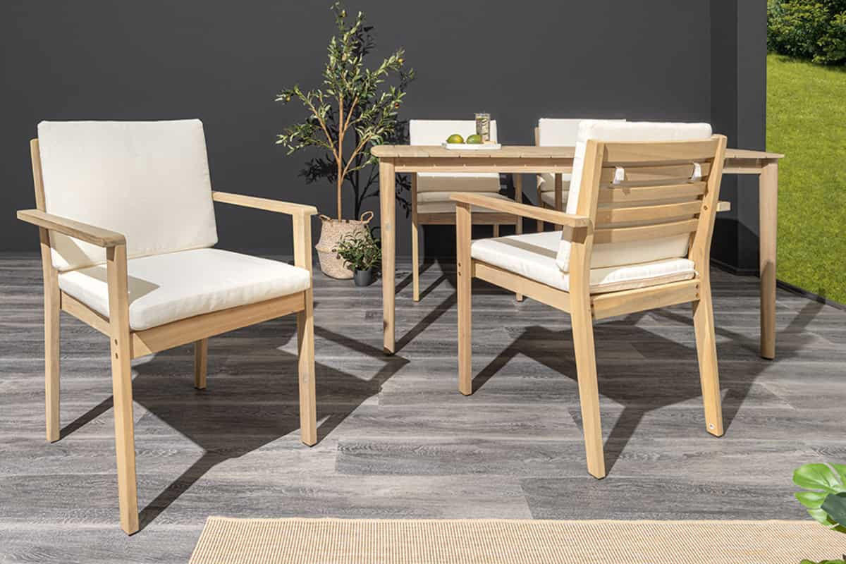 GARTENSTUHL KOPENHAGEN Akazie Natur - Beige/Braun, Holz (60/84/60cm) - riess-ambiente
