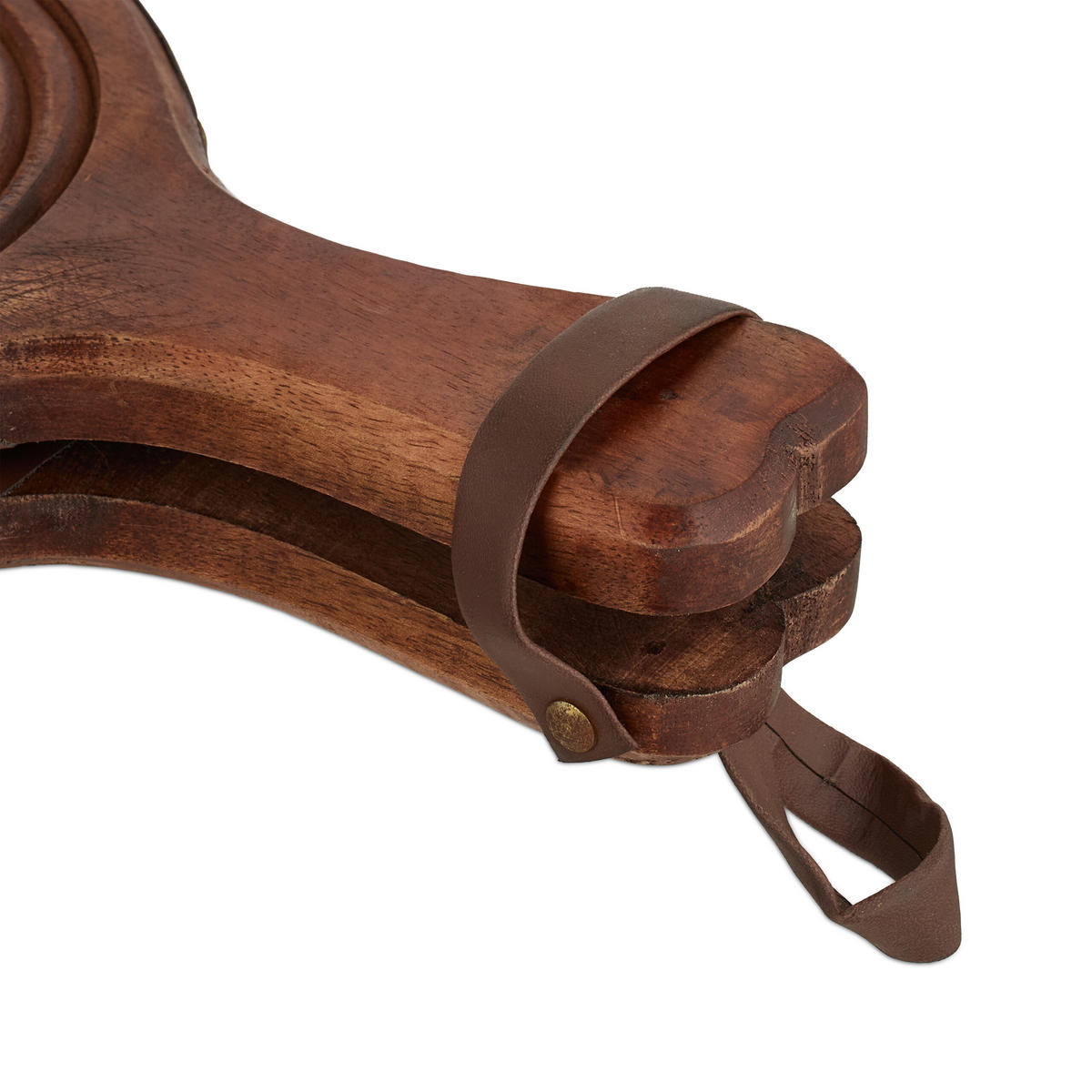 BLASEBALG - Braun, Holz/Kunststoff (21/47/4cm) - Relaxdays