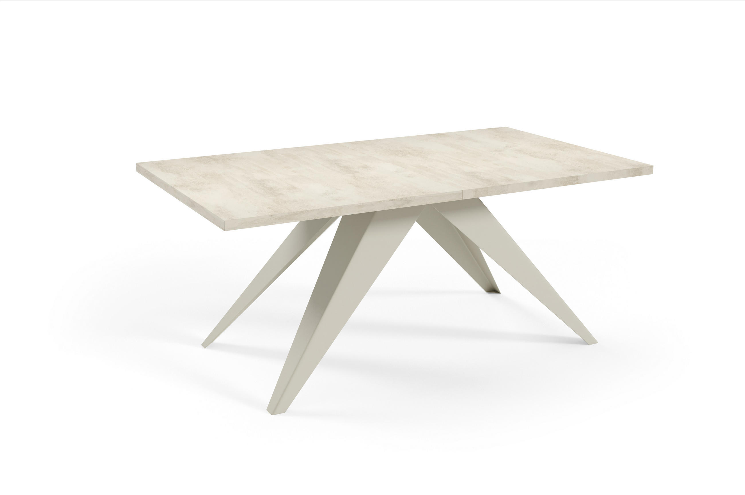 ESSTISCHE SENTO - Kaschmir/Creme, Holzwerkstoff (80/140/76cm) - Meblini