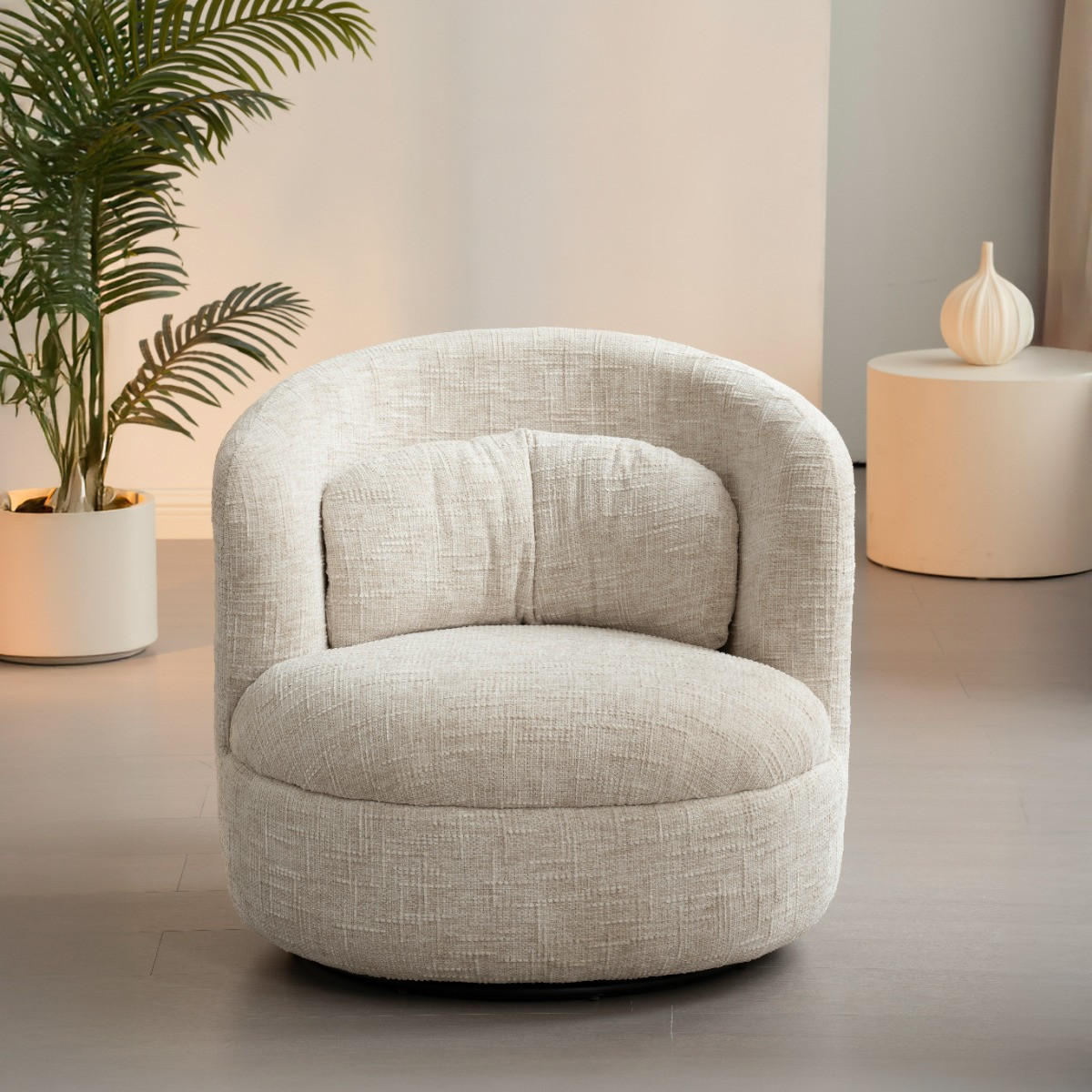 SESSEL Britt Beige 85/84/76 cm - Beige, Textil (84/76/85cm) - Livingfurn