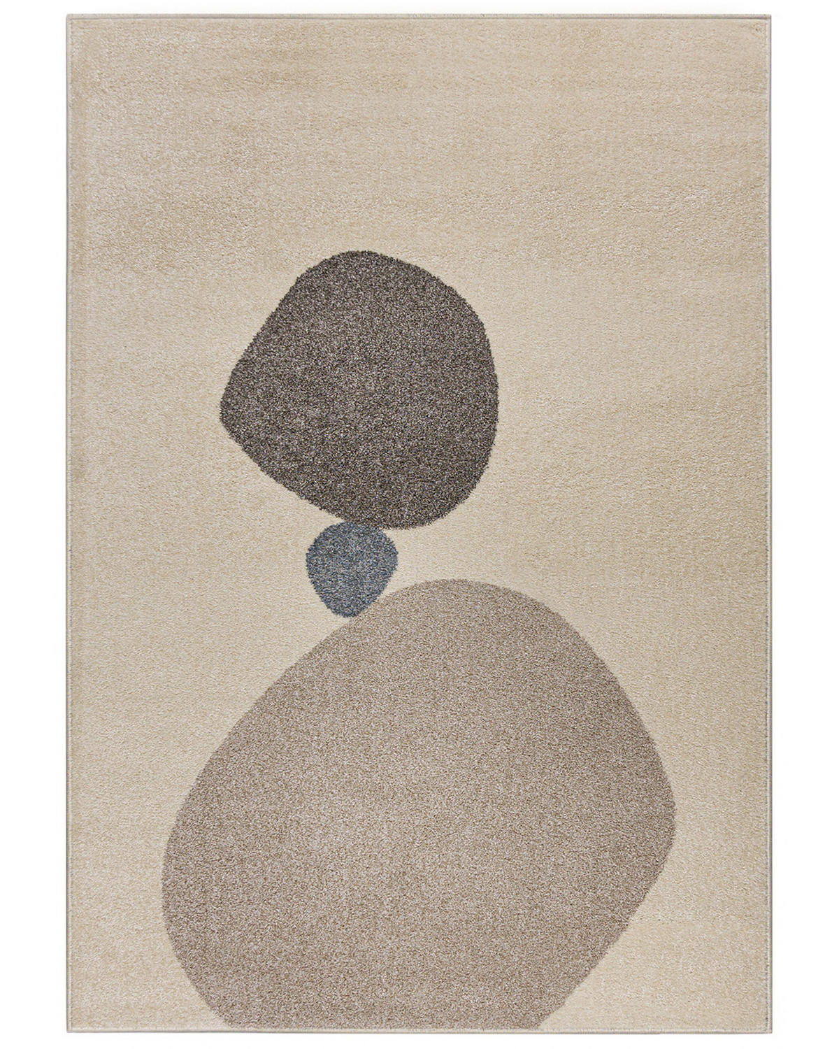 TEPPICH Beige Geometrisch In-Outdoor Pflanzlich Kurzflor Rechteckig 160 x 230 cm - Sandfarben/Hellgrau, Textil (160/230cm) - Mazovia