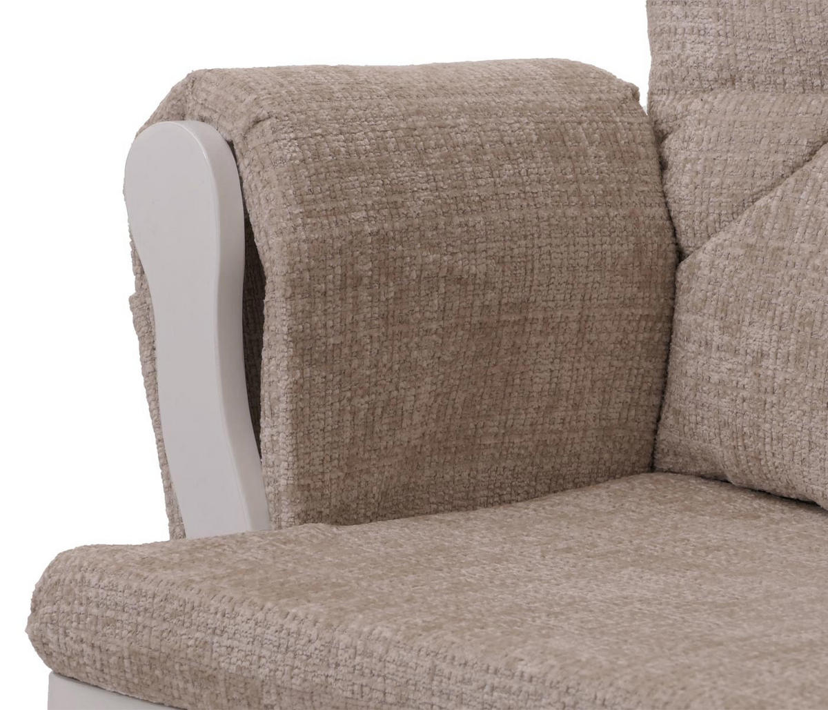 RELAXSESSEL Cremeweiß, Weiß - Weiß, Textil (75/100/71cm) - MCW