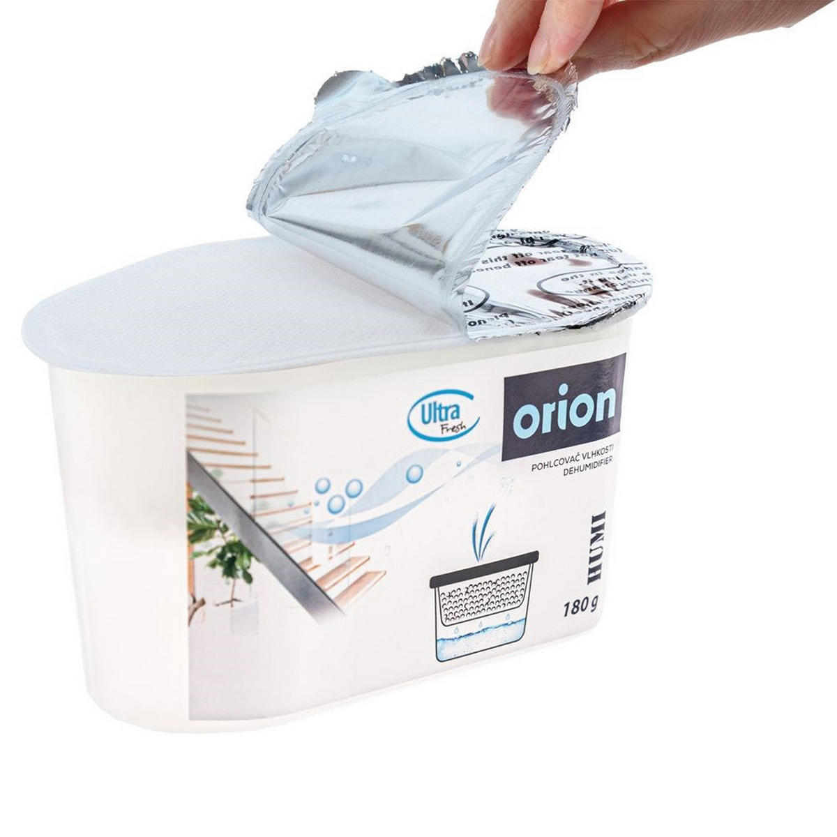 FEUCHTIGKEITSABSORBER Ultra Fresh weiß - Weiß, Kunststoff (8.5/8.5/15cm) - Orion 