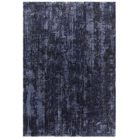 TEPPICH Polypropylen velours abstrakt TIBER-Rom, Dunkelblau 120x170 cm - Dunkelblau, Textil (120/170cm) - KADIMA DESIGN