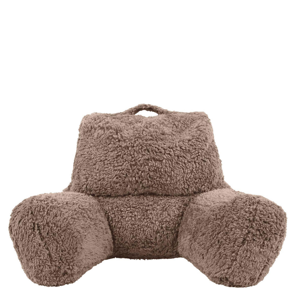 RÜCKENLEHNE Lesekissen Teddybär - Mokka, Textil (74/63cm) - icon