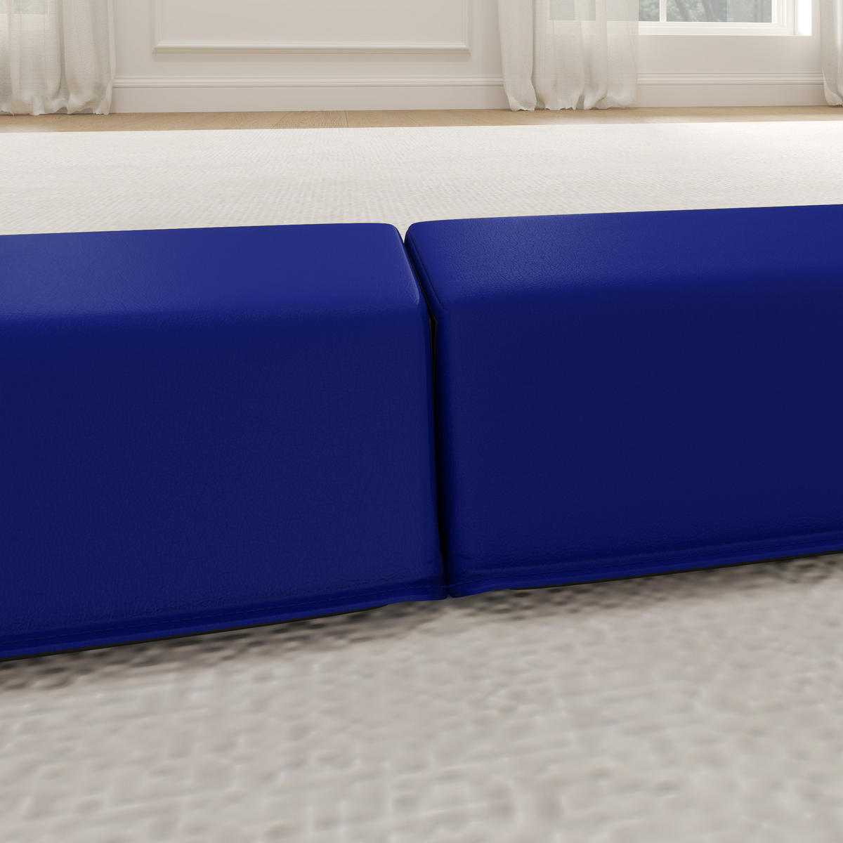 SCHWEBEBALKEN Karina Blau faltbar 2.4 m - Blau, Kunststoff (236/15/6.5cm) - Jamb