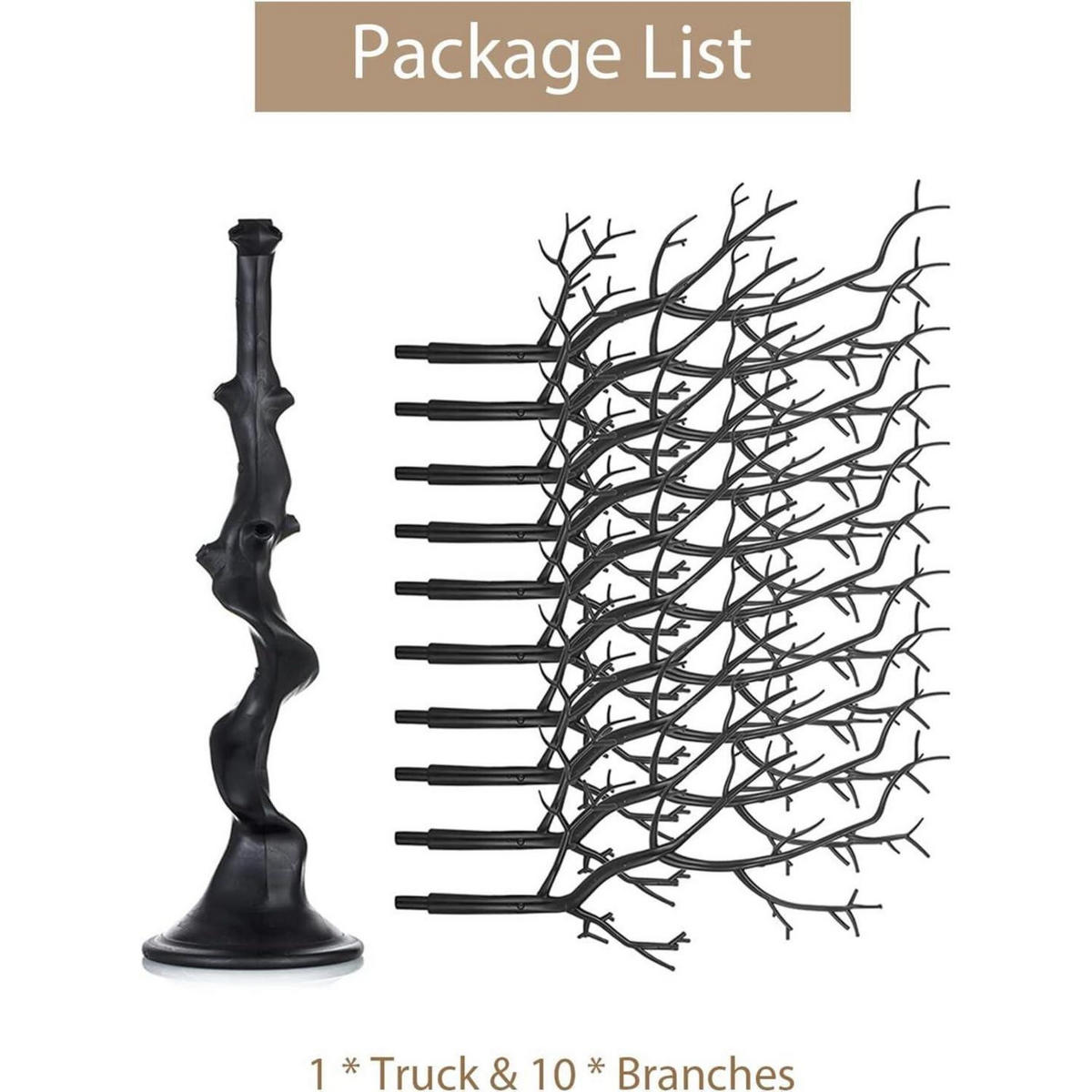 DEKO Baum Wunschbaum Schwarz 75 cm - Schwarz, Kunststoff (75cm)