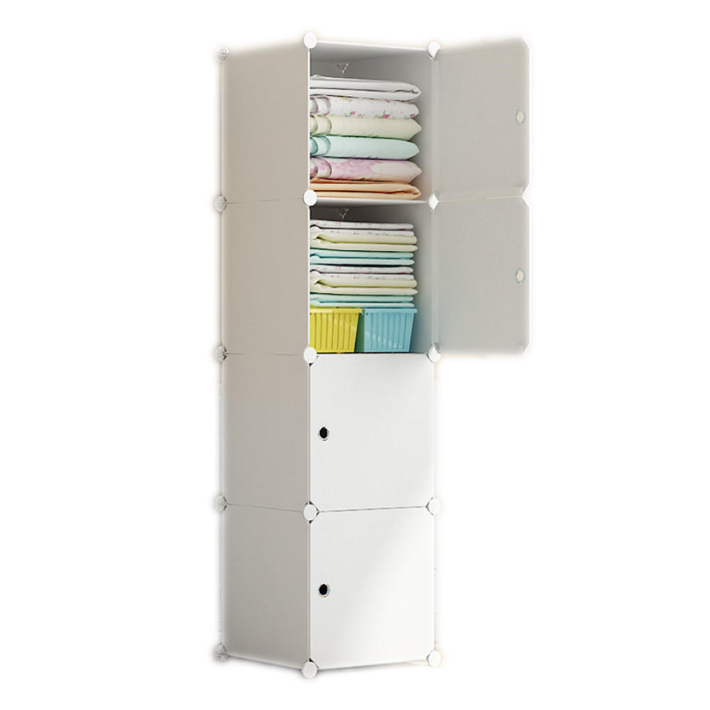 Muvu Kleiderschrank Weiß 39x147x37 cm