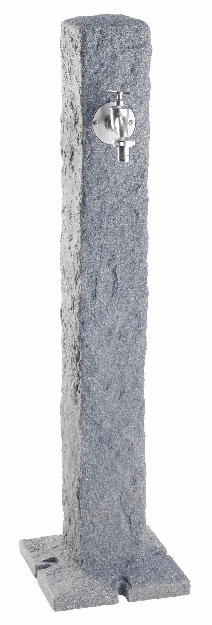 WASSERZAPFSÄULE lighte inkl. Chrom-Auslaufhahn - Hellgrau, Kunststoff (25/100/25cm) - GARANTIA