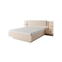 BETTGESTELL DAST Beige 256x210x104 cm - Beige, Holzwerkstoff - FURNLUX