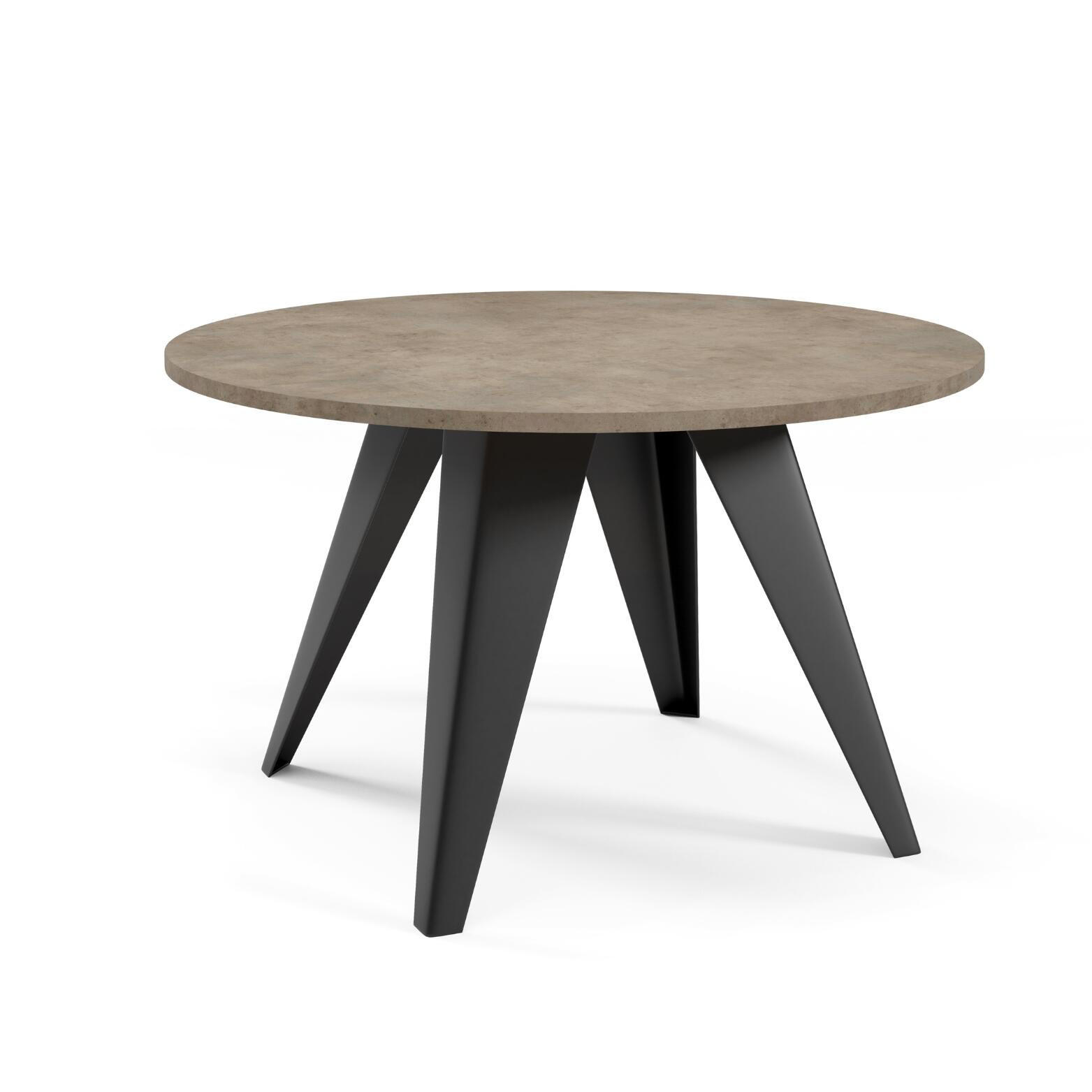 Furnlux Couchtisch Grau, Schwarz 75x50x75 cm