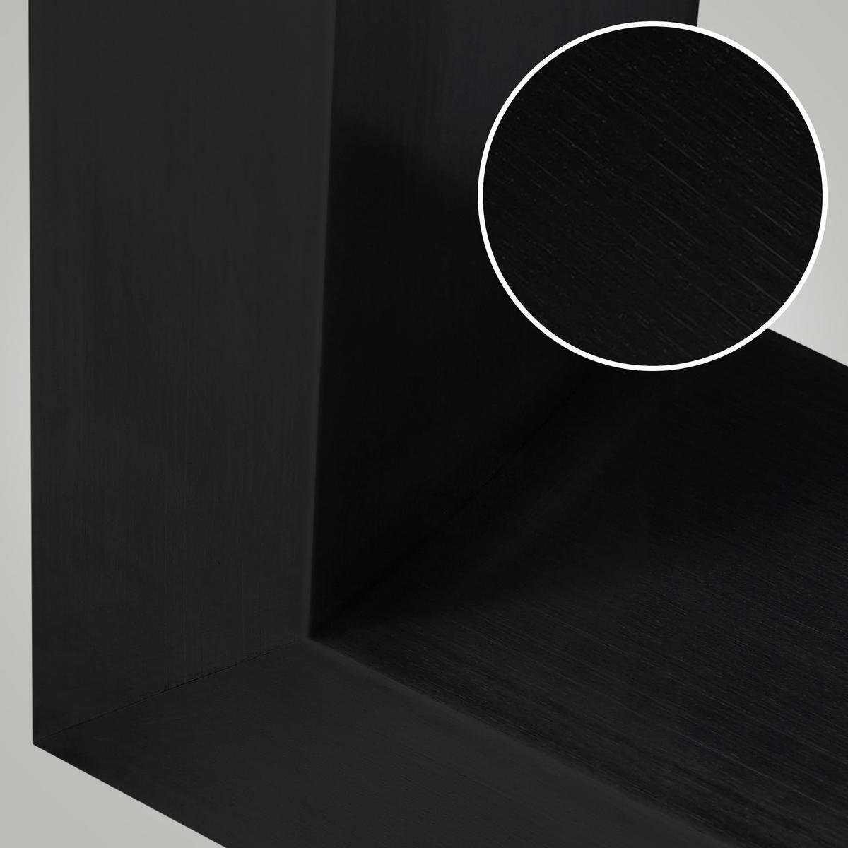 TISCHBEIN 2er Set Metall Schwarz - Schwarz, Metall (40/43/40cm) - CLP
