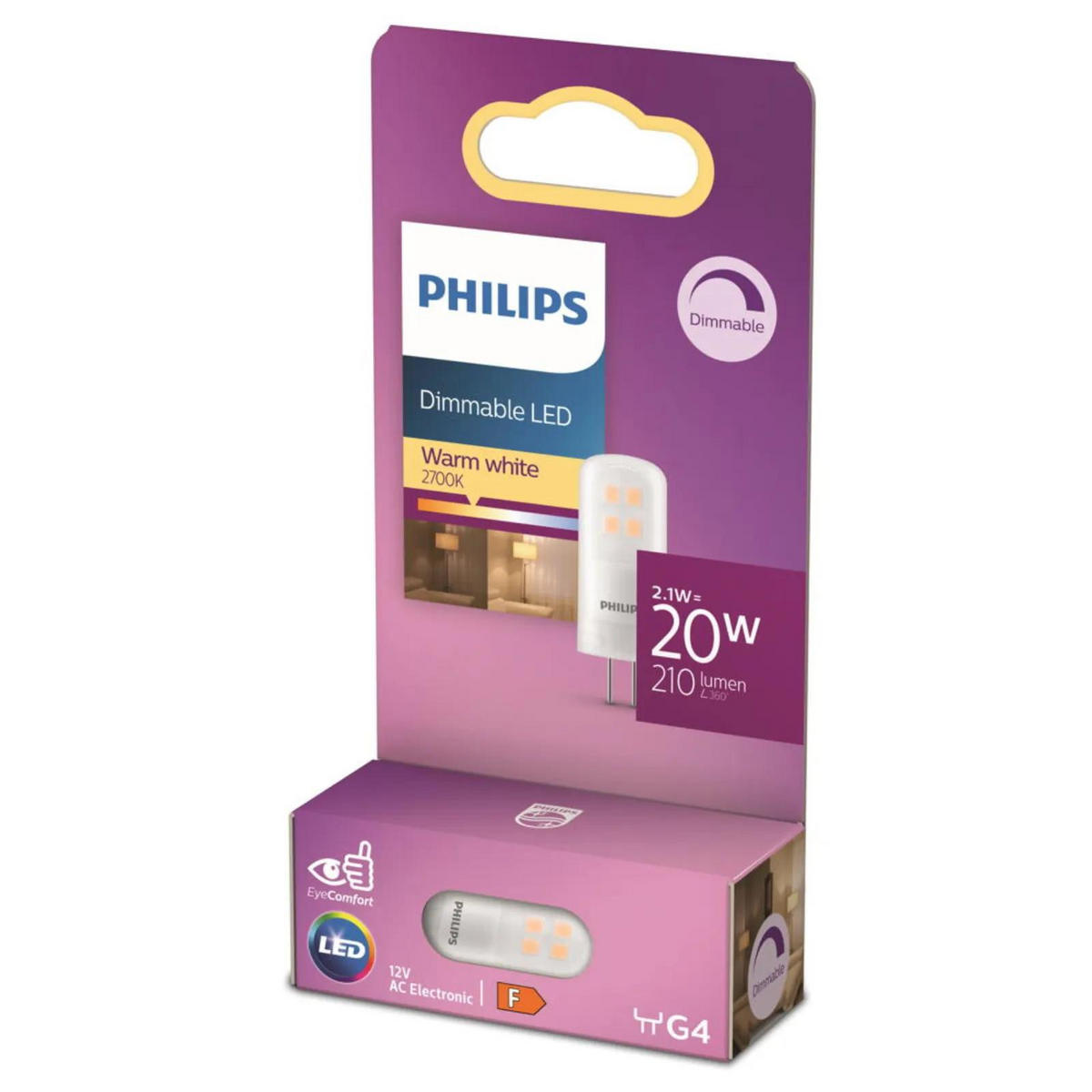 LEUCHTMITTEL Weiß - Weiß, Kunststoff (1.5/4cm) - Philips