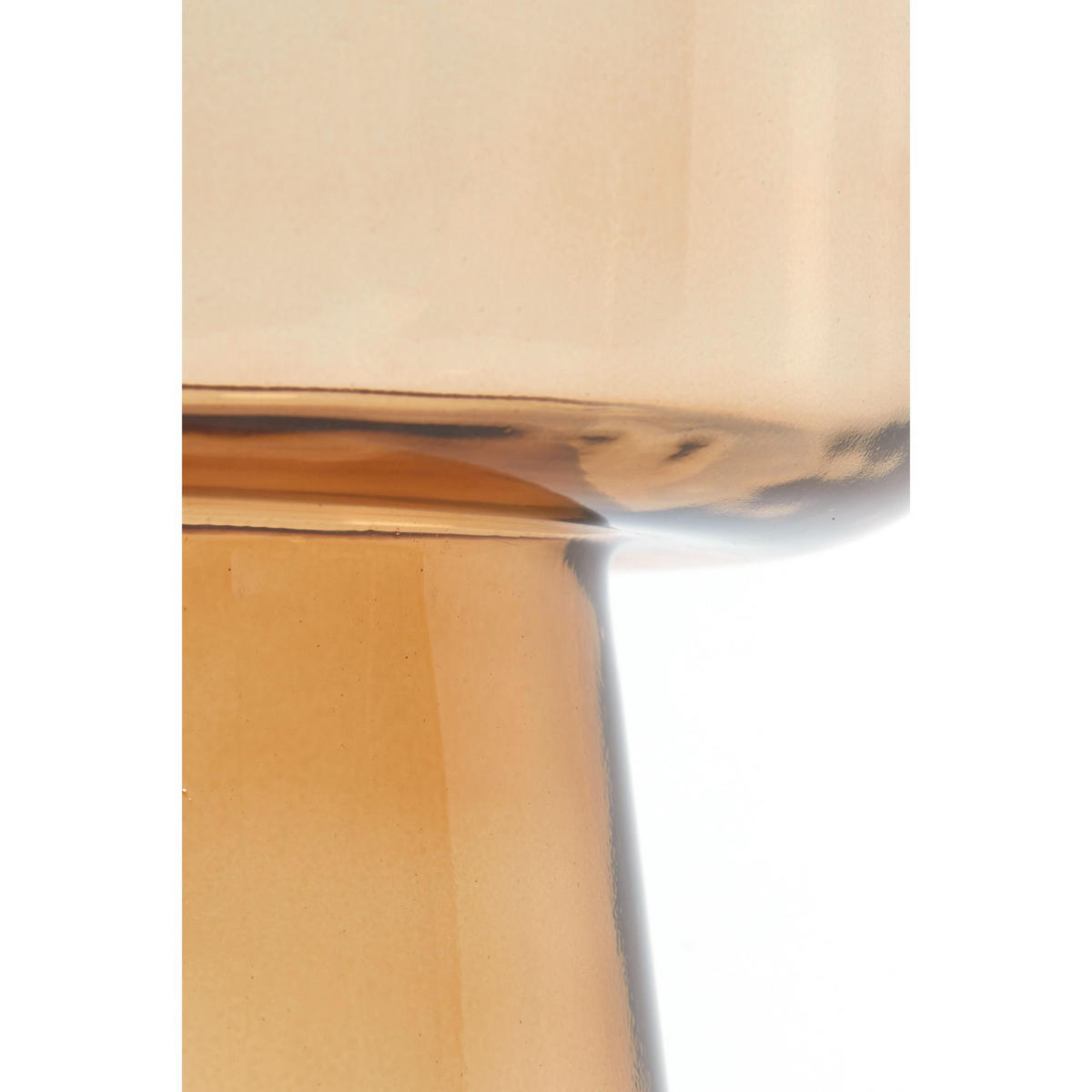 LIGHT & Living - Beistelltisch DAKWA - Ø30x50cm - Gelb - Dunkelgelb, Glas (30/30/50cm) - Light & Living