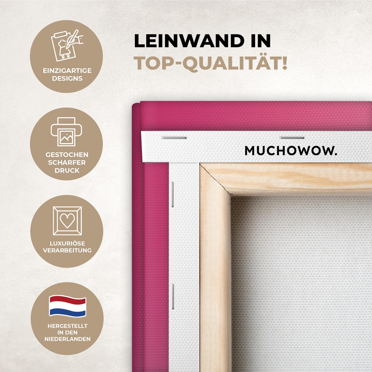 LEINWANDBILD Chick - Sonnenbrille - Blau Gemälde 60x40 cm - Pink/Gelb, Textil (60/40cm) - MuchoWow