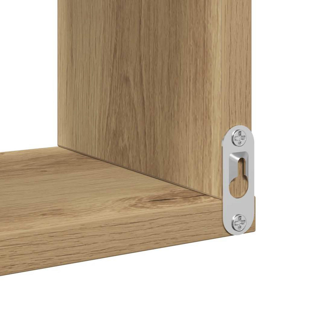 WANDREGALESET 2-tlg. 40/40/49,5 cm aus Holzwerkstoff Artisan-Eiche Dekor - Eiche Artisan, Holz (40/49.5/40cm) - vidaXL