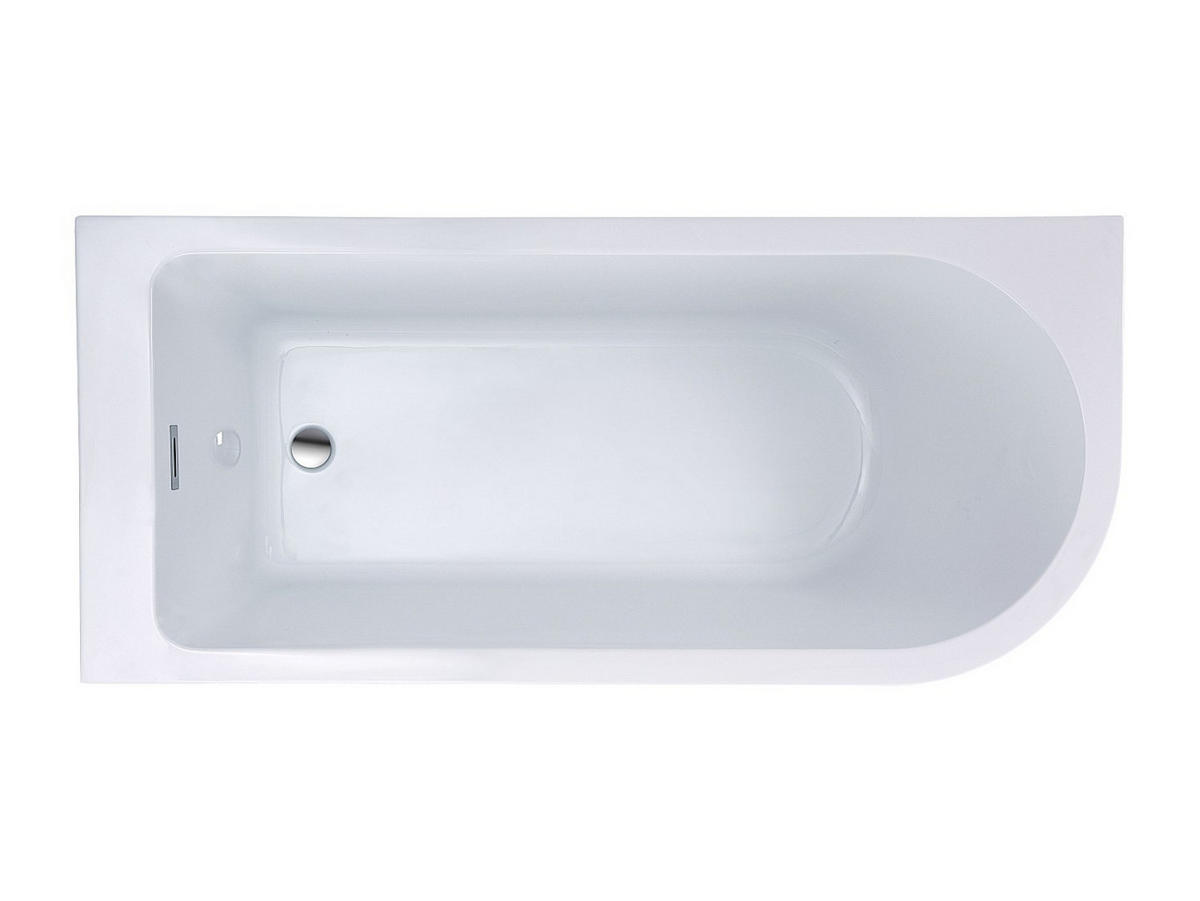 BADEWANNE (Standard) - 1 Person - acryl - weiß Anika - Weiß, Kunststoff (150/58/75cm) - Vente-Unique