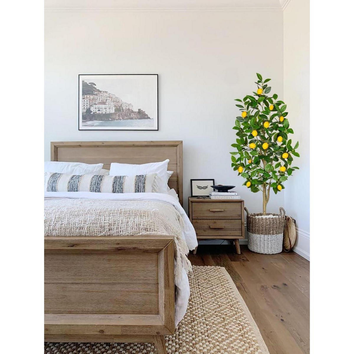KUNSTPFLANZE Zitronenbaum 120 cm mit Früchten im Topf - Multicolor, Kunststoff (17cm)