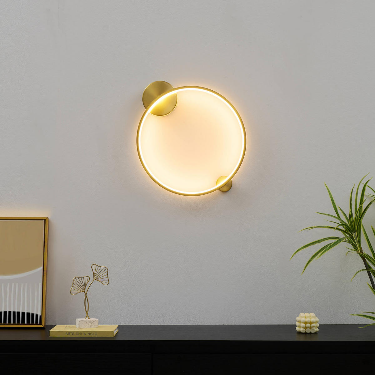 DECKENLEUCHTE Ceira, Messing, 45cm - Goldfarben, Metall (45/40/40cm) - KOSILUM