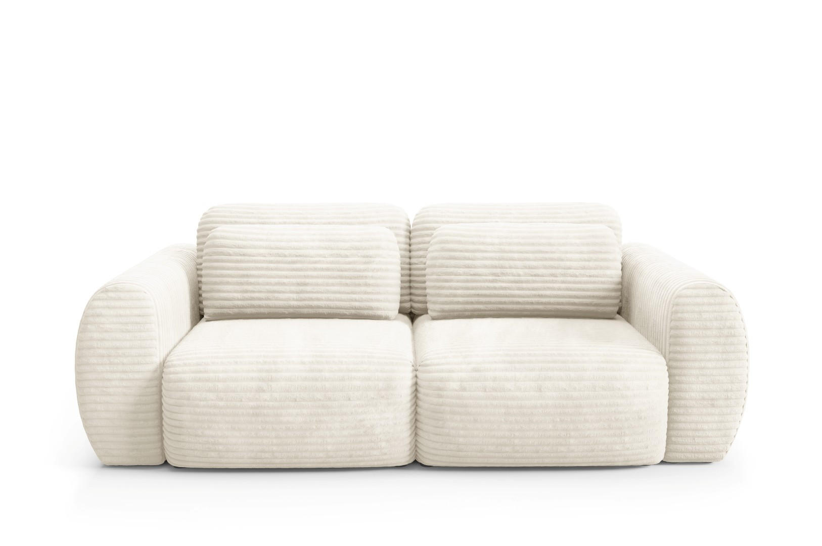 SCHLAFSOFA mit Bettkasten Creme - Creme/Schwarz, Holz/Holzwerkstoff (266/95/110cm) - Furnisell