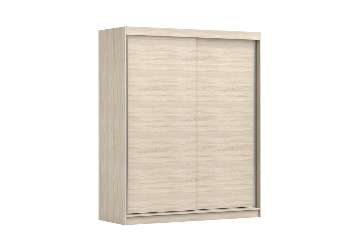 SCHIEBETÜRENSCHRANK - Kleiderschrank EVA 04 - Sonoma - Sonoma Eiche, Holzwerkstoff (160/195/61cm) - Möblo