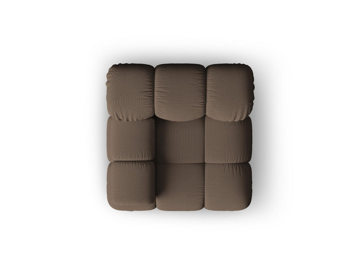 MODUL links Bellis aus 3D-Stoff braun - Braun, Textil (94/70/94cm) - Micadoni