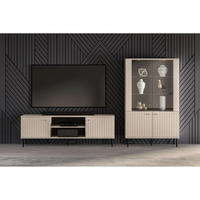 WOHNZIMMER Set 2-tlg. – Sophie – Kaschmir - Kaschmir, Holzwerkstoff (160/53/40cm) - hi-markt