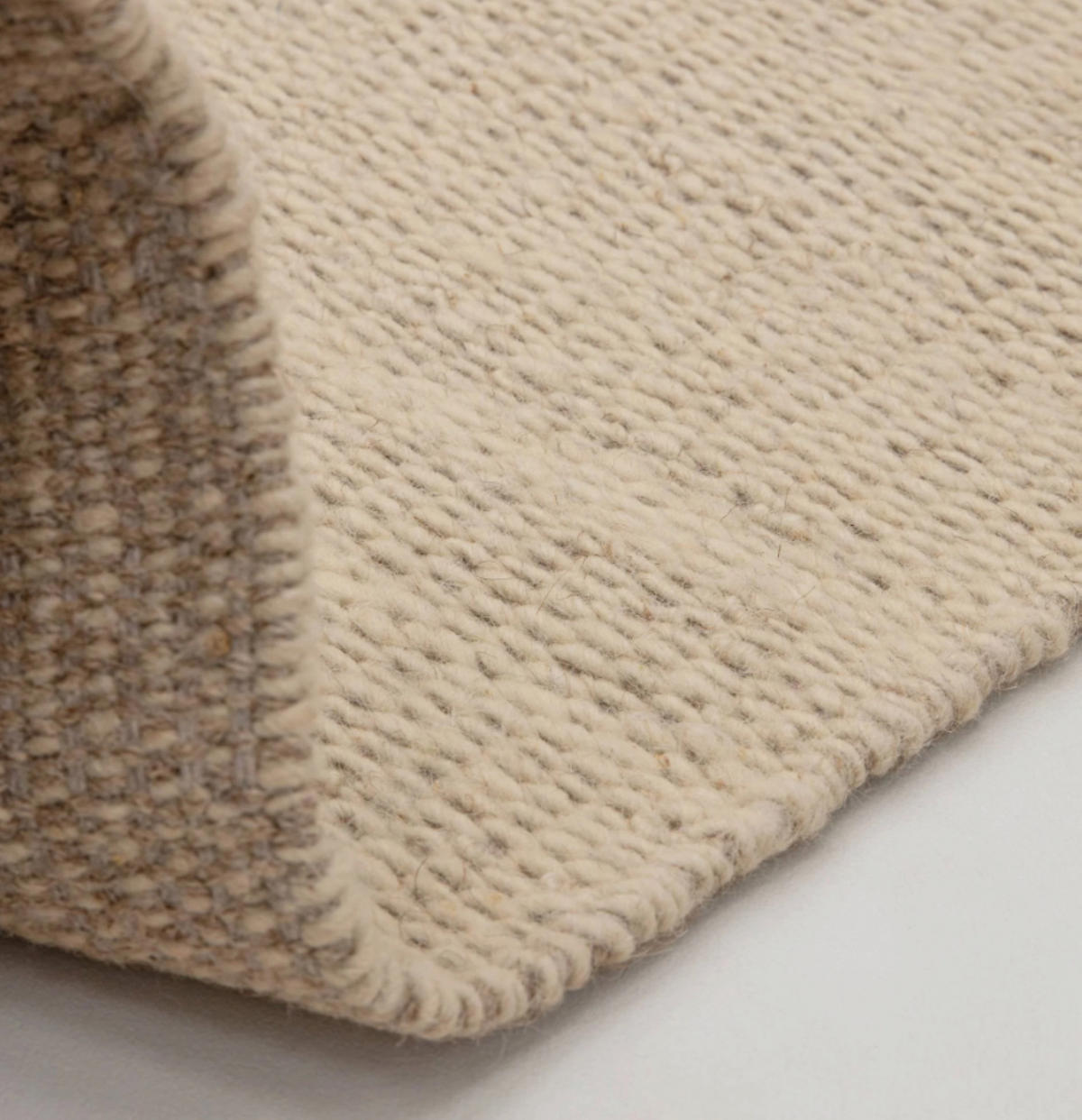 TEPPICH modern Wohn-/Schlafzimmer reine Wolle MALI Beige 160x230 cm - Beige, Naturmaterialien (160/230cm) - Novatrend