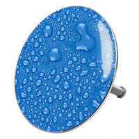 BADEWANNENSTÖPSEL Tautropfen Blau - Blau, Metall (8/10/10cm) - Sanilo