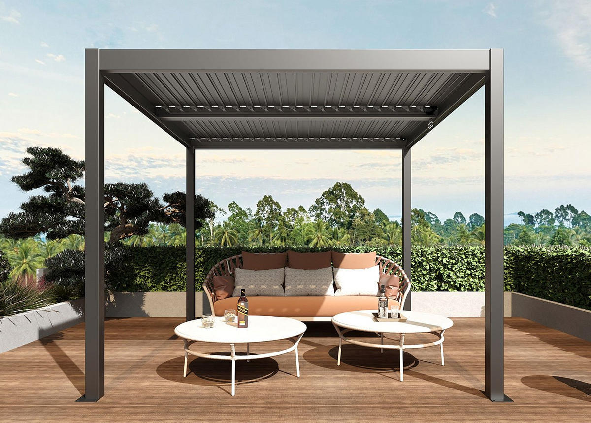 PERGOLA Anthrazit - Anthrazit, Metall (300/220/300cm) - MCW