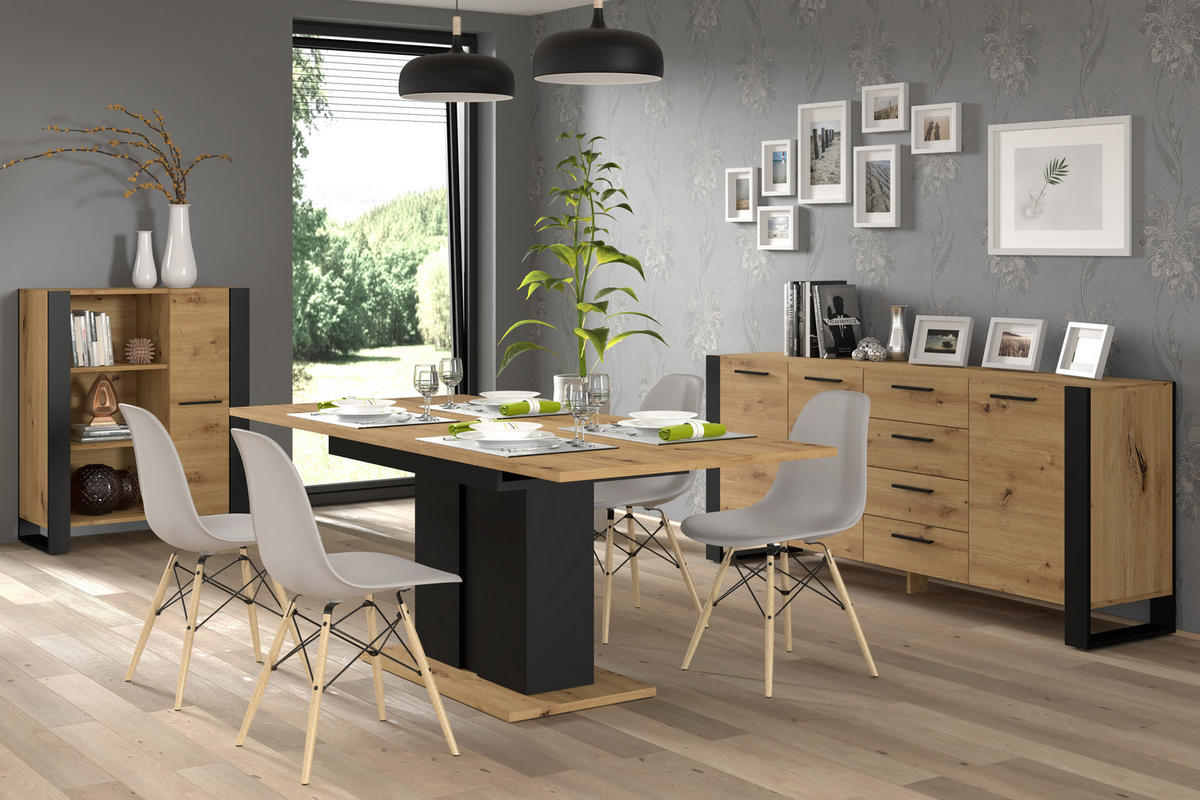 KOMMODE Artisann 197/87/45 - Eiche Artisan, Holzwerkstoff (197/87/45cm) - RAUMHIRSCH FURNITURE